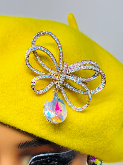 Lemon Bow Beret