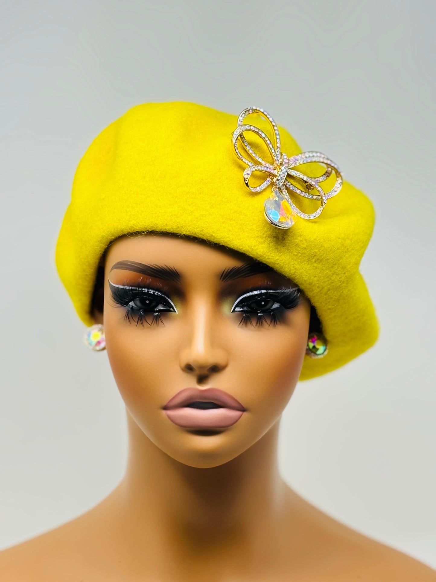 Lemon Bow Beret