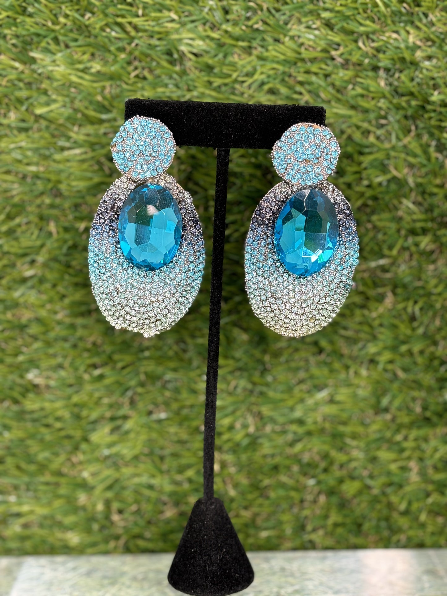 Teal Expression Earrings