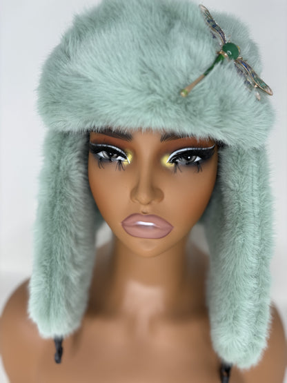 Fur Glam Trapper Hat Ice New Beginnings