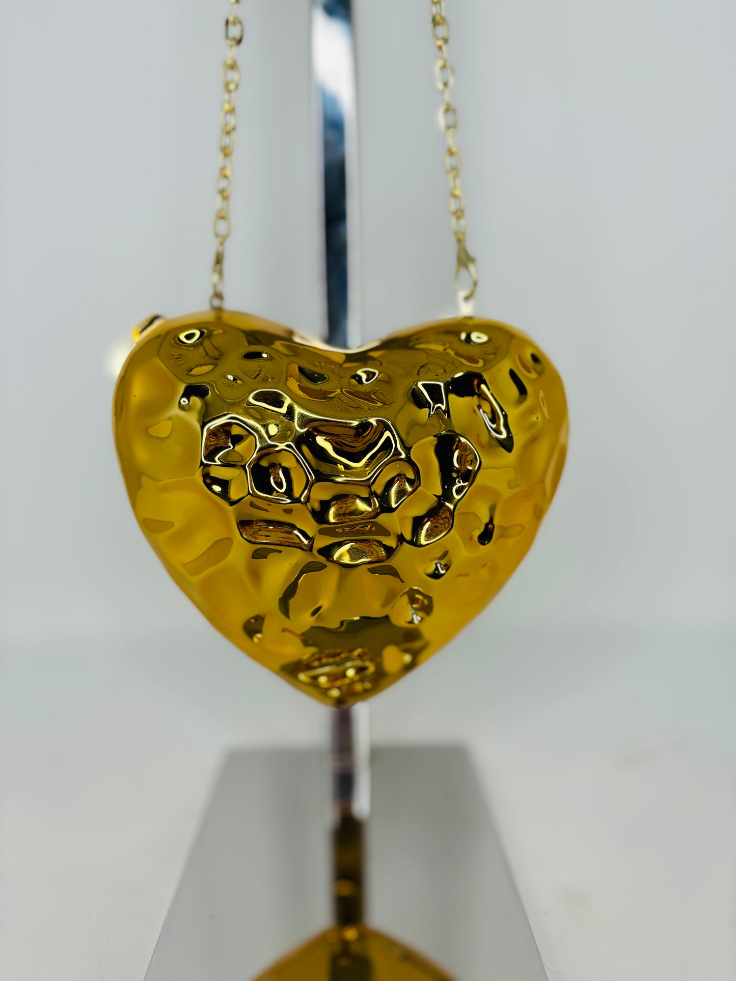 Hammered Heart Bag