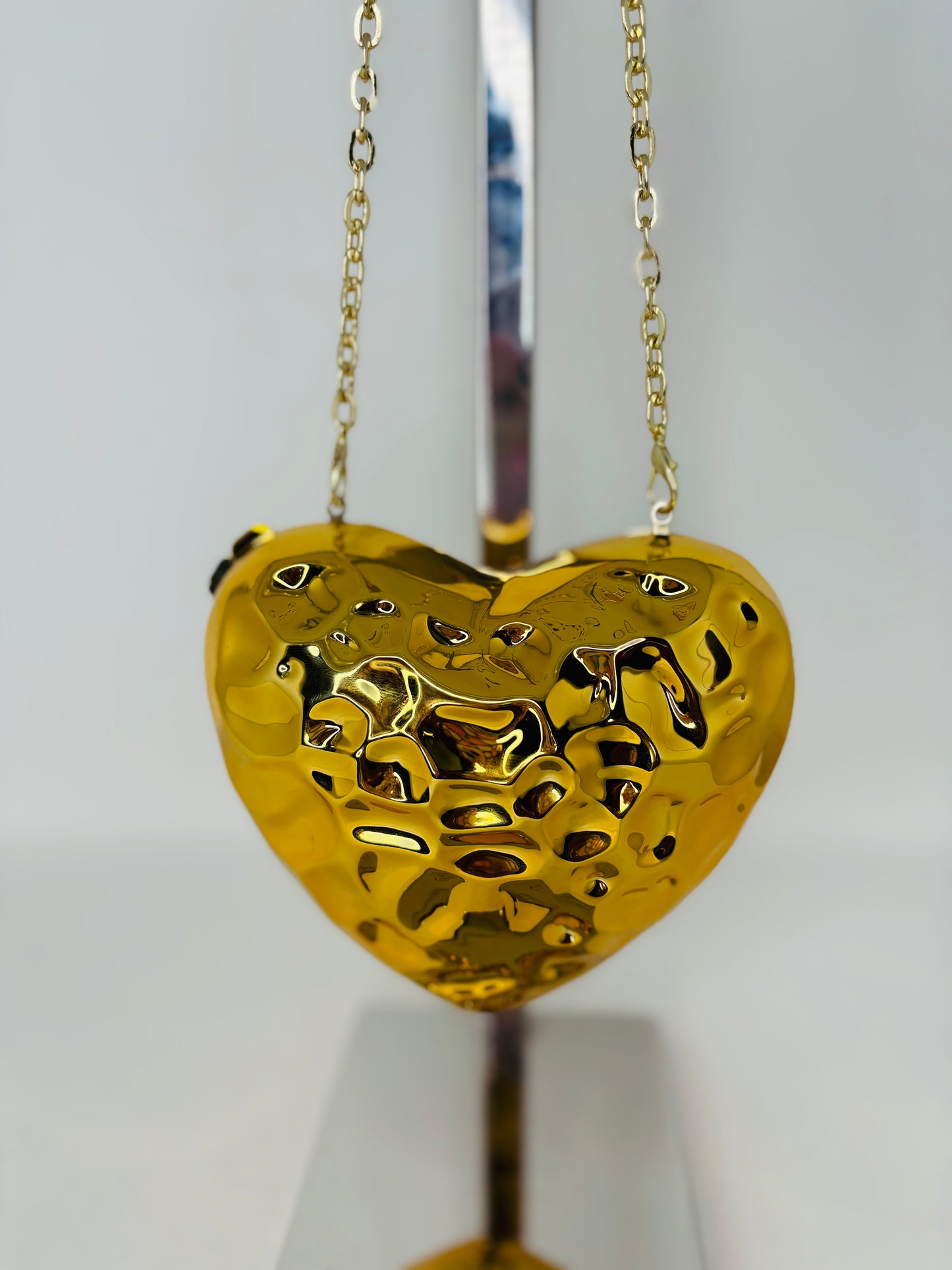 Hammered Heart Bag